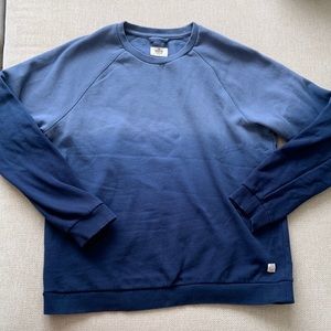 MARINE LAYER Dip Dye Raglan Sweatshirt Size Large